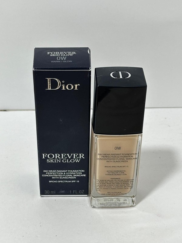 Dior Forever Skin Glow 24Hr Wear Foundation Shade 0 Warm Glow 1oz/30ml NIB gallery