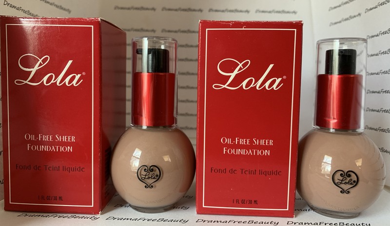 2 Lola Oil-Free Sheer Water-Base Foundation w/Vit. A,C & E *BISQUE* Lot $60 BNIB