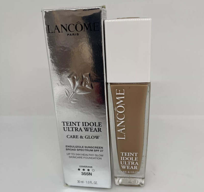 Lancome Teint Idole Ultra Wear Care & Glow Foundation ~ 355N ~ SPF 27 ~ BB 02/26