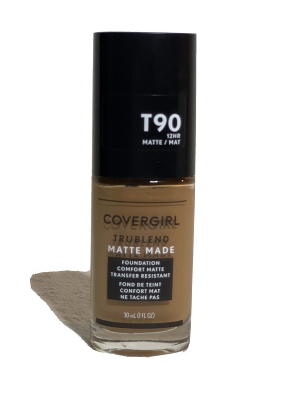 New! Covergirl TruBlend Matte Made Liquid Foundation T90 Tawny Fauve 1 fl oz