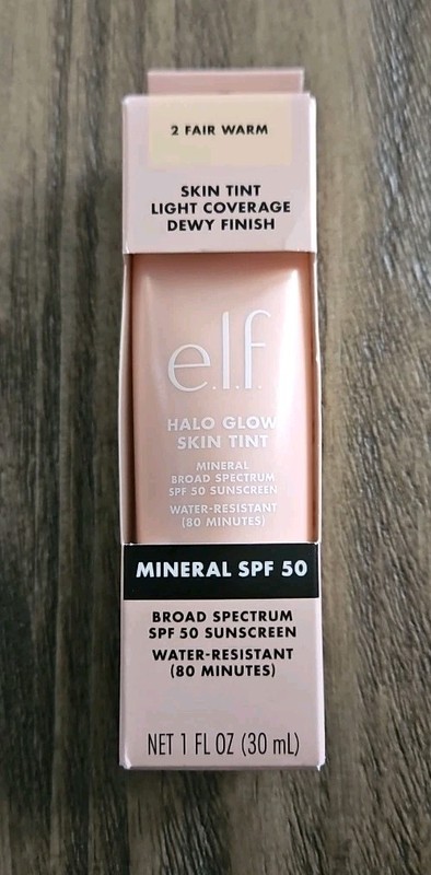 e.l.f. Skin Tint Light Coverage Dewy Finish – 2 Fair Warm SPF 50 – 1 oz | NEW
