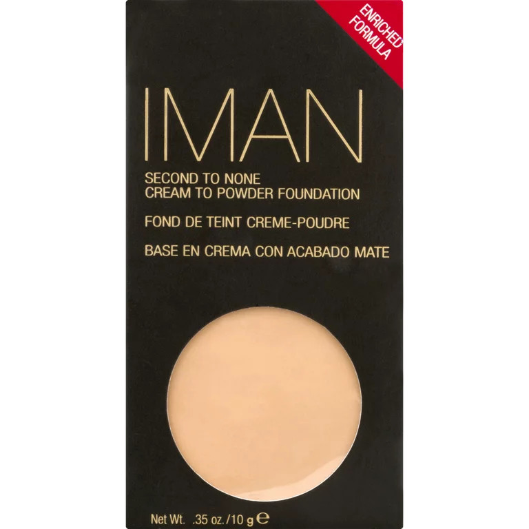 IMAN Second to None Cream Powder Foundation Sand 1 (Defects) Authentic