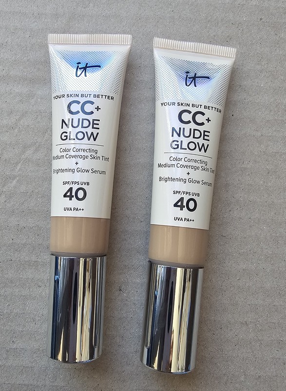 IT COSMETICS CC+ NUDE GLOW SKIN TINT SPF 40 – NEUTRAL TAN – 1.08 Oz Without Box