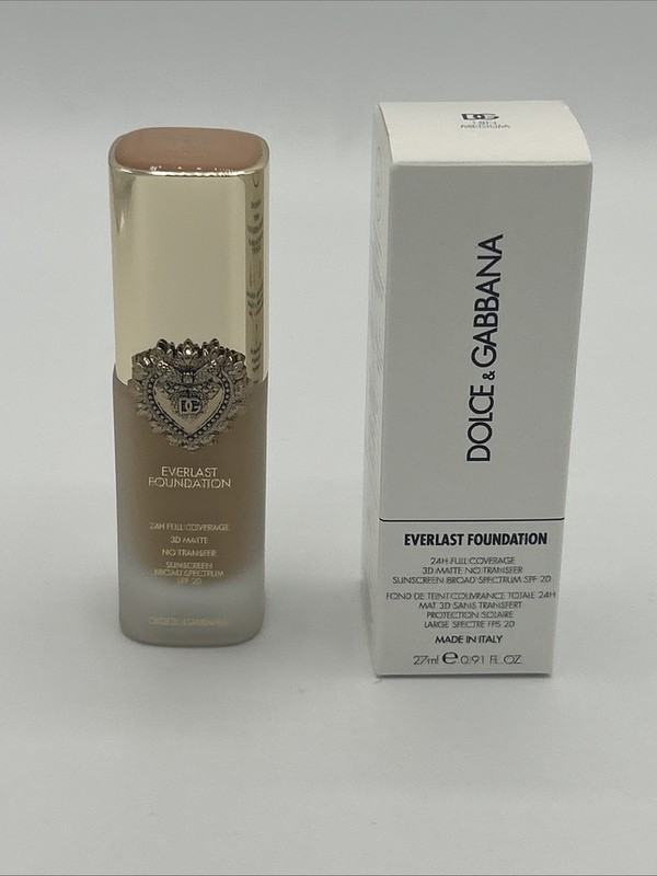 Dolce & Gabbana Everlast Foundation 18N Medium 24 HR SPF 20 New TSTER BOX