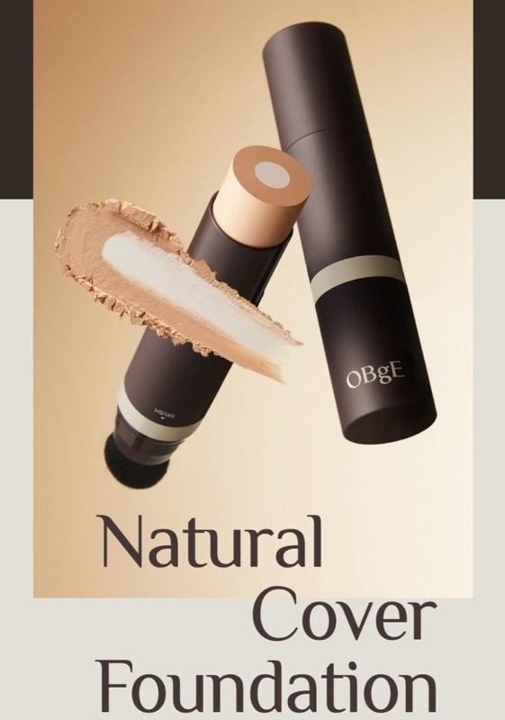 No. 1 Ivory OBge Natural Cover Foundation SPF50+ PA++++ 13g K-beauty gallery