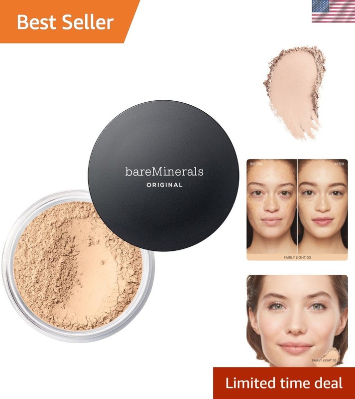 Clean Mineral Loose Powder Foundation SPF 15 – Non-Comedogenic & Cruelty-Free