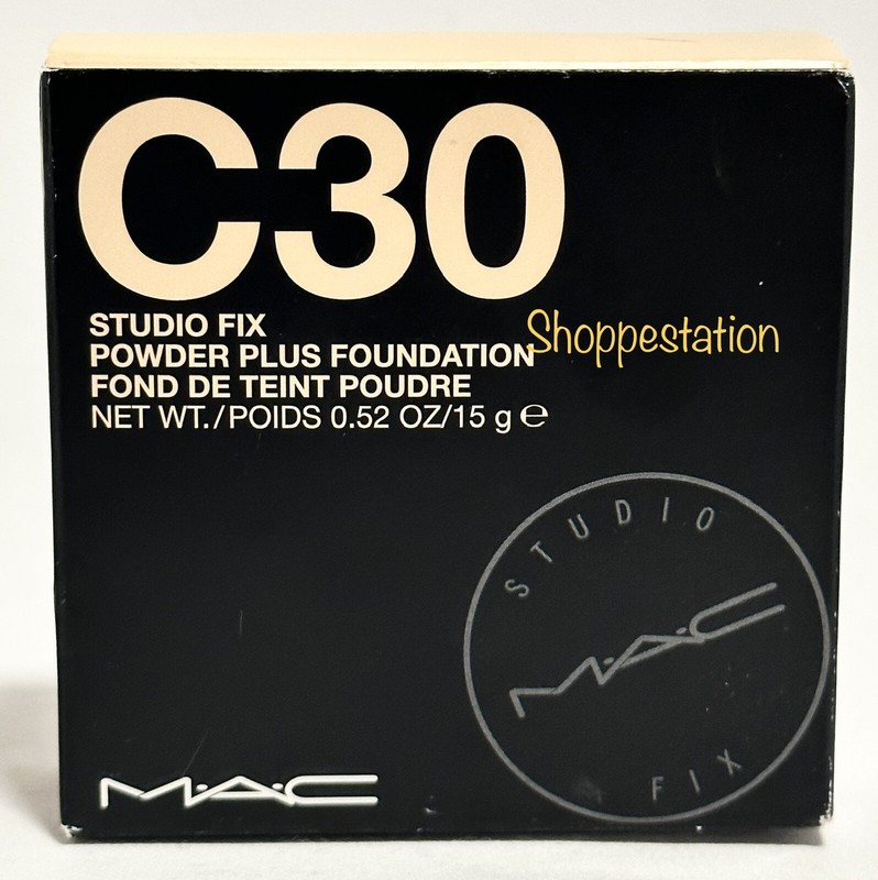 MAC Studio Fix Powder Plus Foundation Shade C30 Full Size 15g New In Box