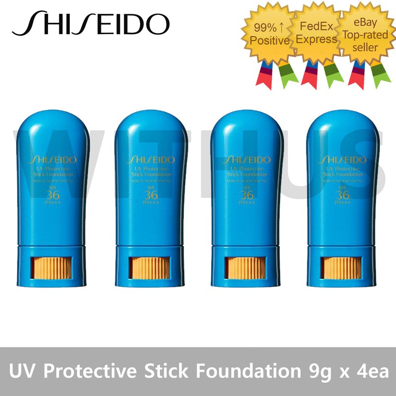 SHISEIDO UV Protective Stick Foundation 9g x 4ea / 4 Color / SPF36/PA+++